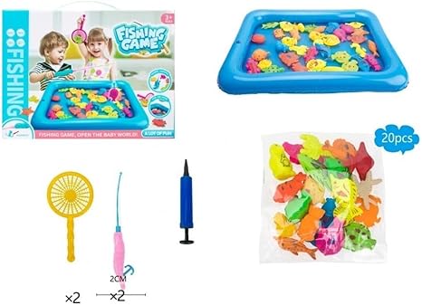 đŖ Kids Magnetic Fishing Game Toy Set with Fishing Pole - Image 4