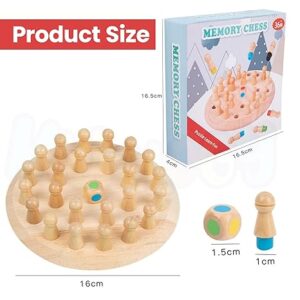 Wooden Memory Match Stick Chess Game