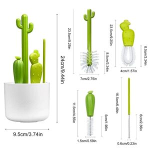 Baby Bottle Brush Cleaning Set Cactus Style