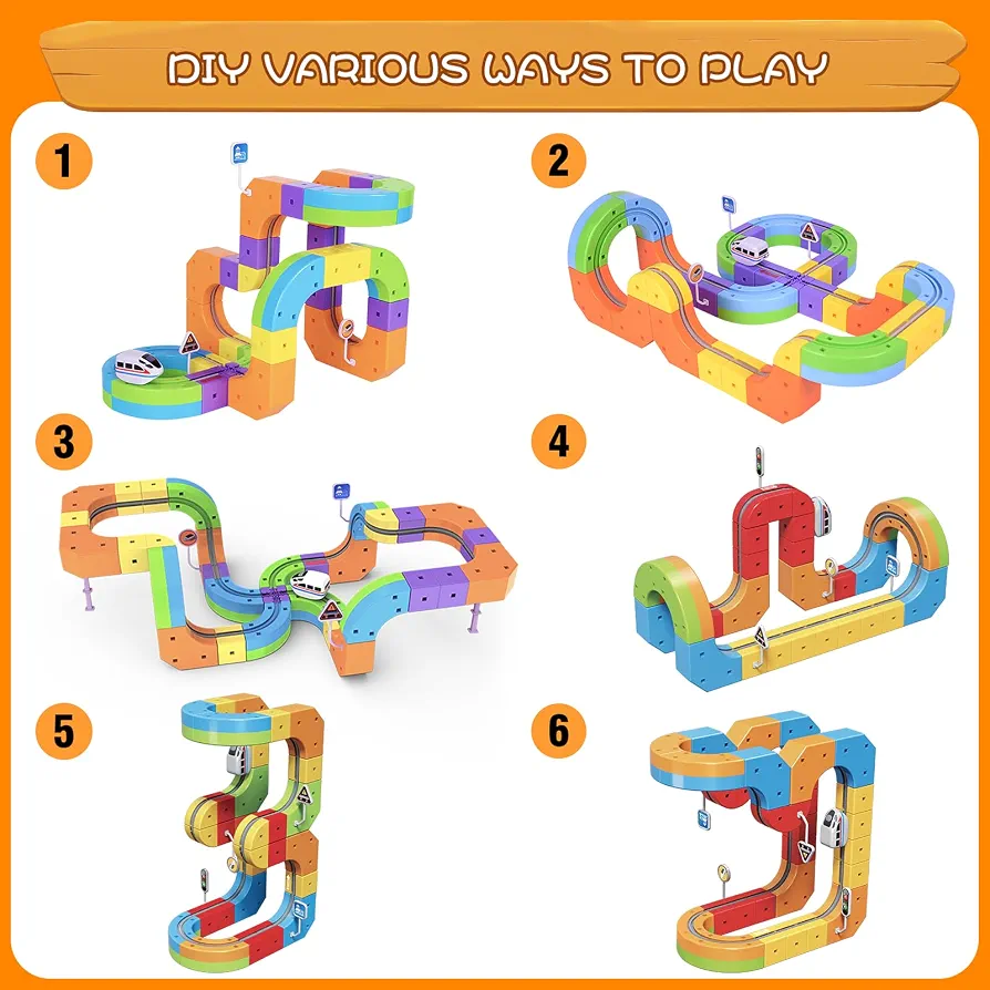 Electric Magnetic 3D Tracks Train for Kids - Image 5